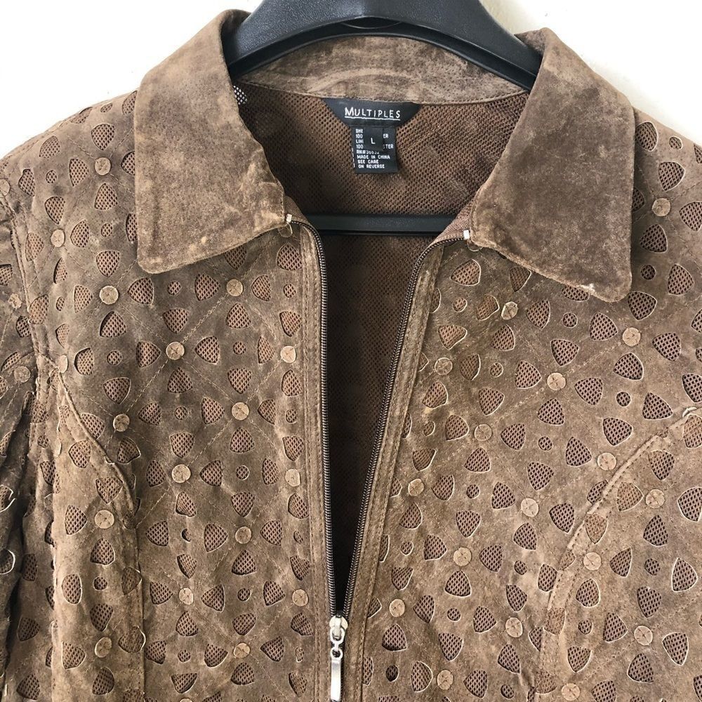 Multiples Leather Jacket Size L - Picture 2 of 7